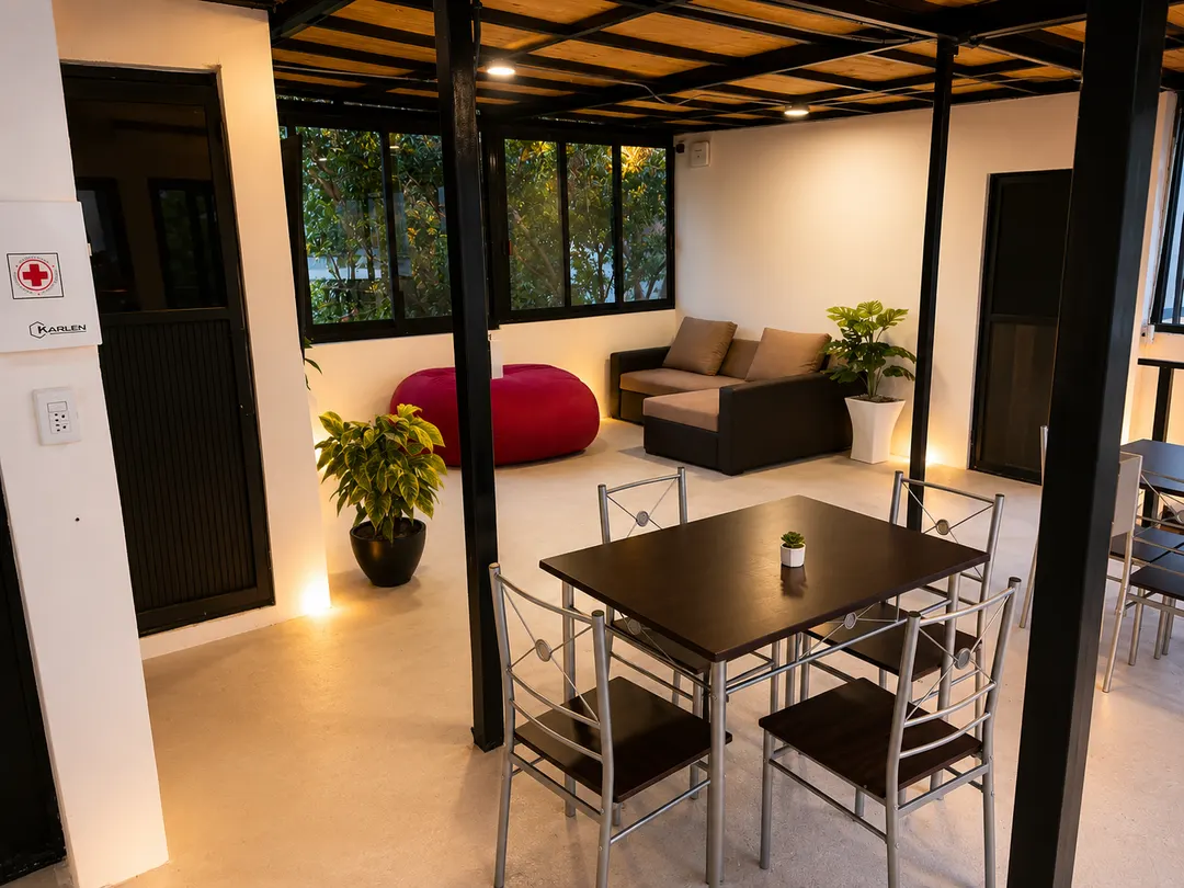 Vibe Living lounge and dining area