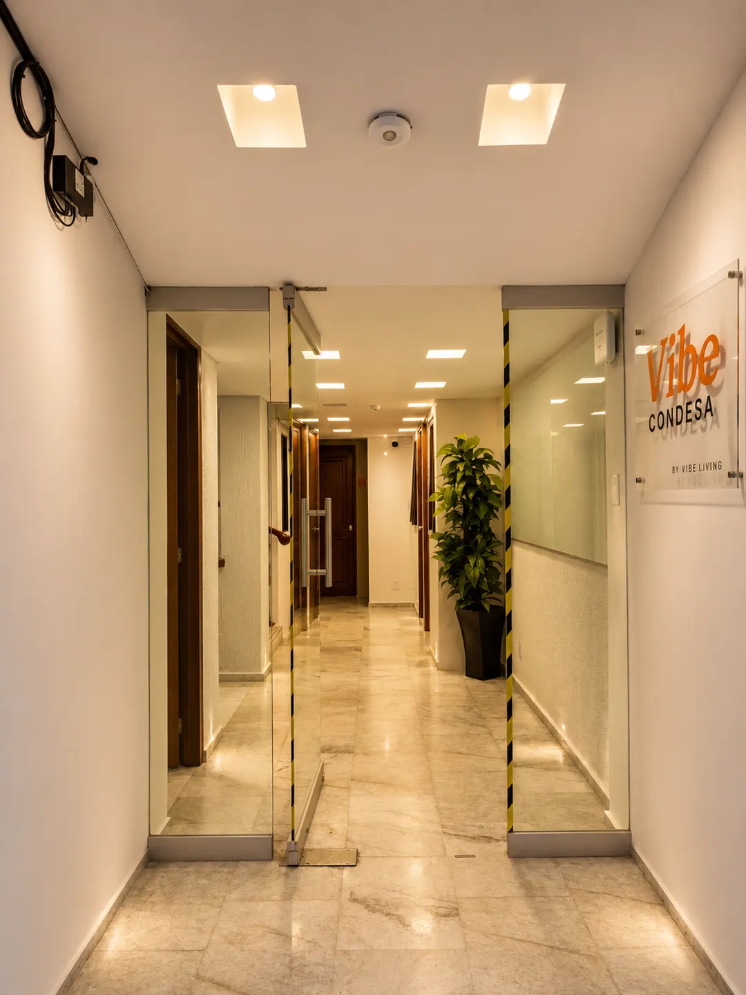 Vibe Living entrance hall with controlled access